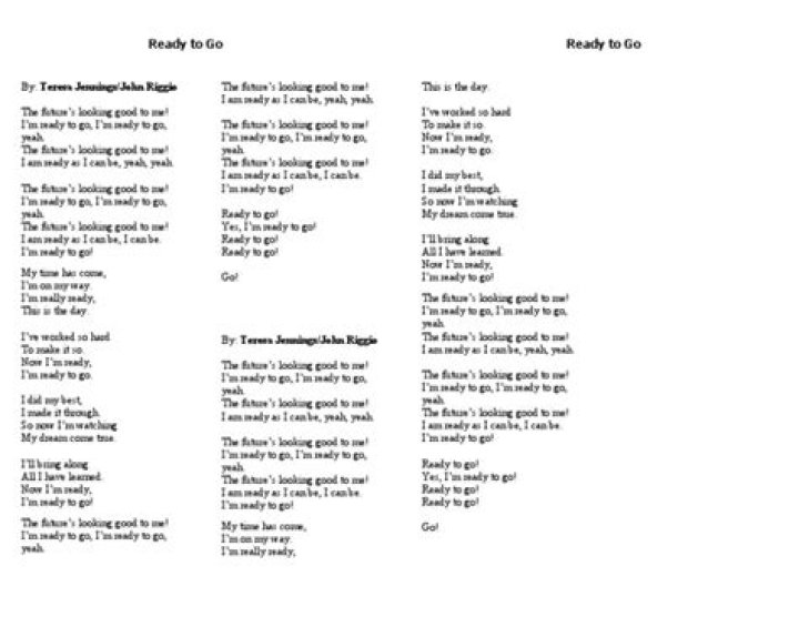 Build it up get ready to go standby lyrics