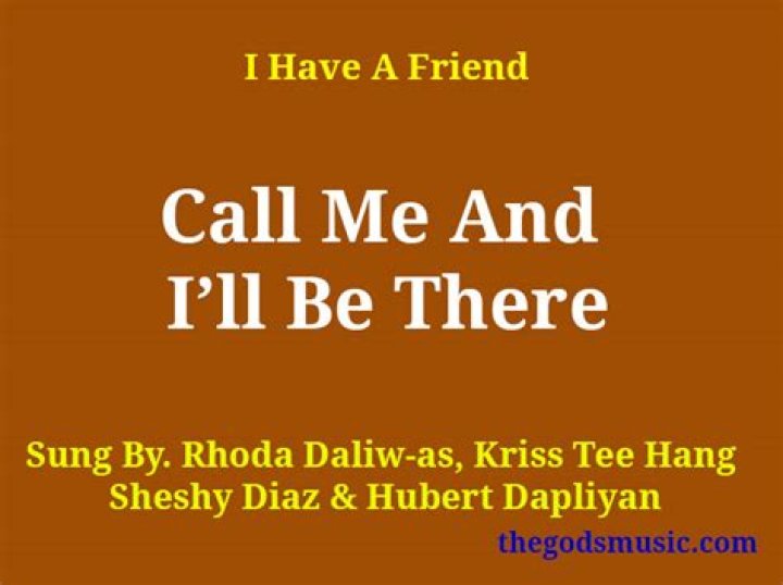 Call me and i’ll be there lyrics