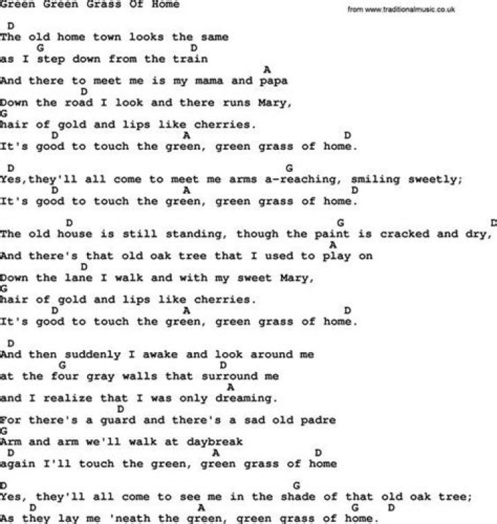 Green grassy hills lyrics