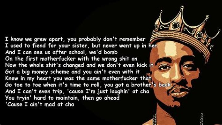 I aint mad at cha lyrics