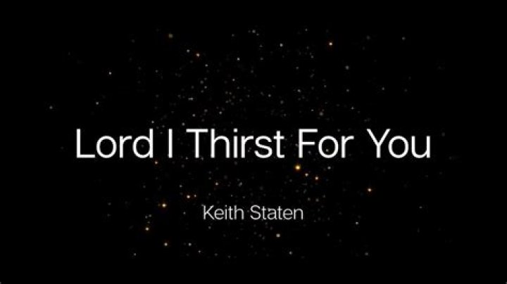 I thirst for you lyrics