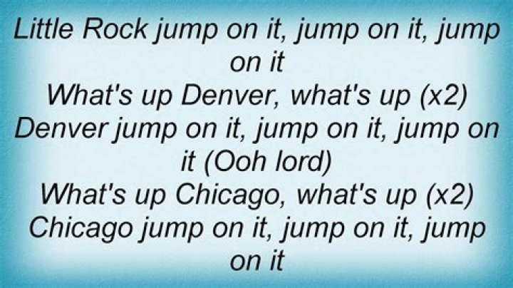 Jump on it lyrics