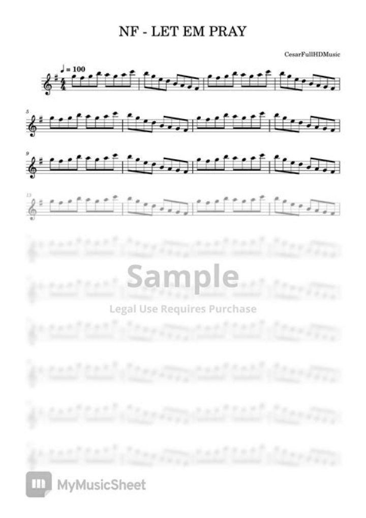 Nf let em pray download pdf lyrics