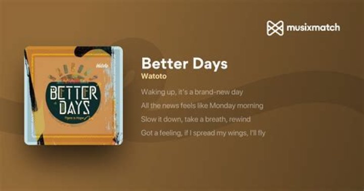 Watoto better days lyrics