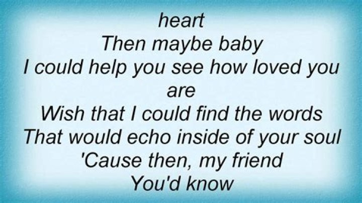 Wish i could read your mind lyrics