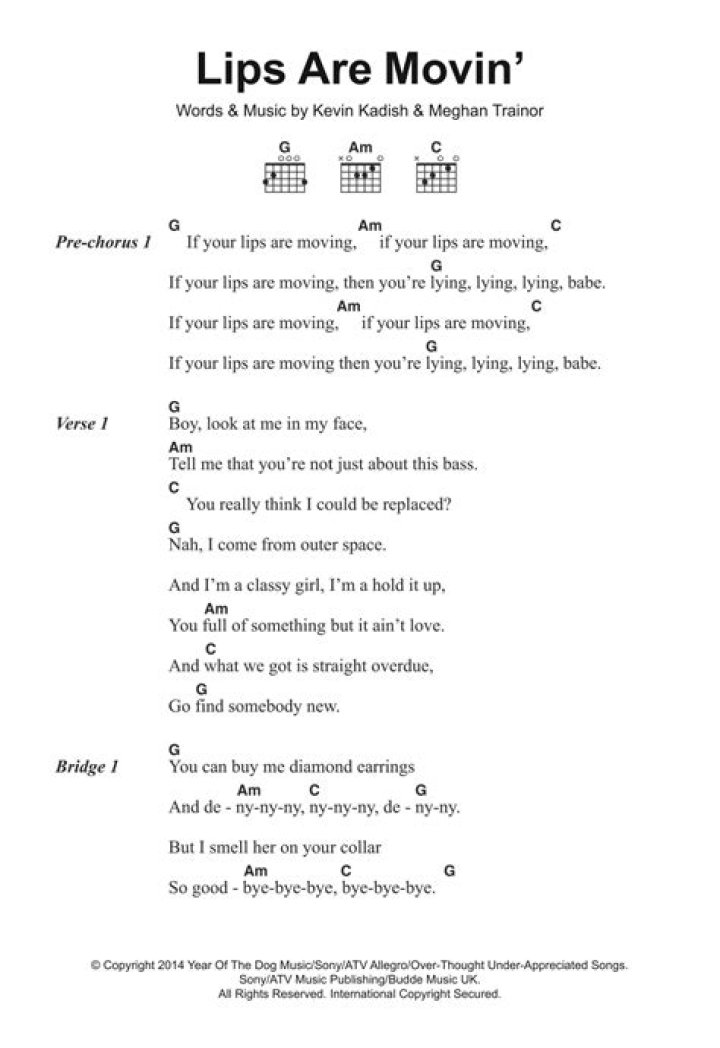 Your lips are movin lyrics